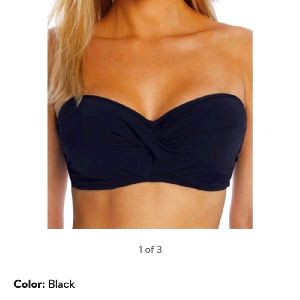 Sunsets Black Bikini Top